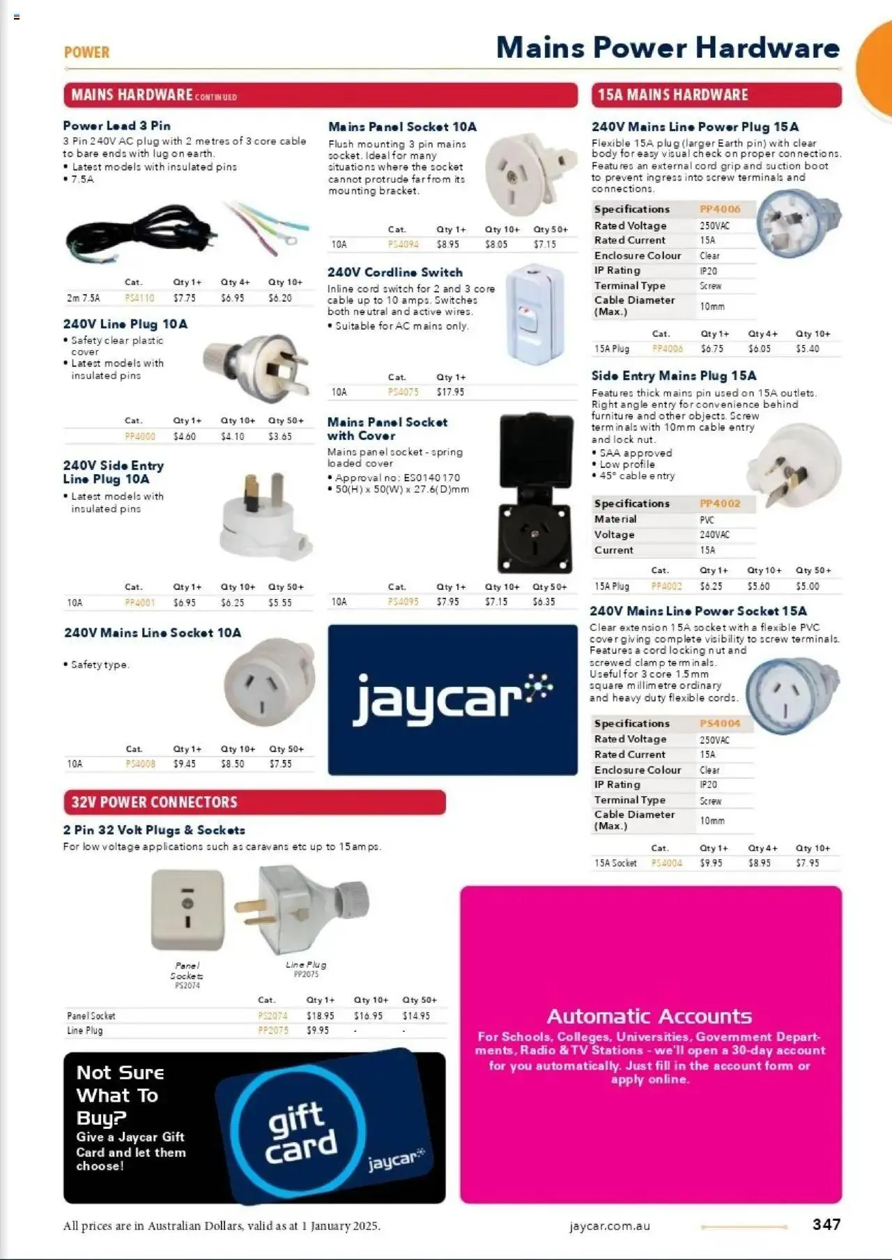 Jaycar Celebrating 40 Years in Electronics - Catalogue valid from 1 January to 29 August 2025 - page 280