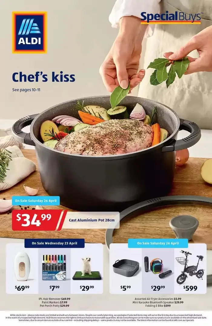 ALDI Special Buys - Catalogue valid from 23 April to 29 April 2025 - page 1