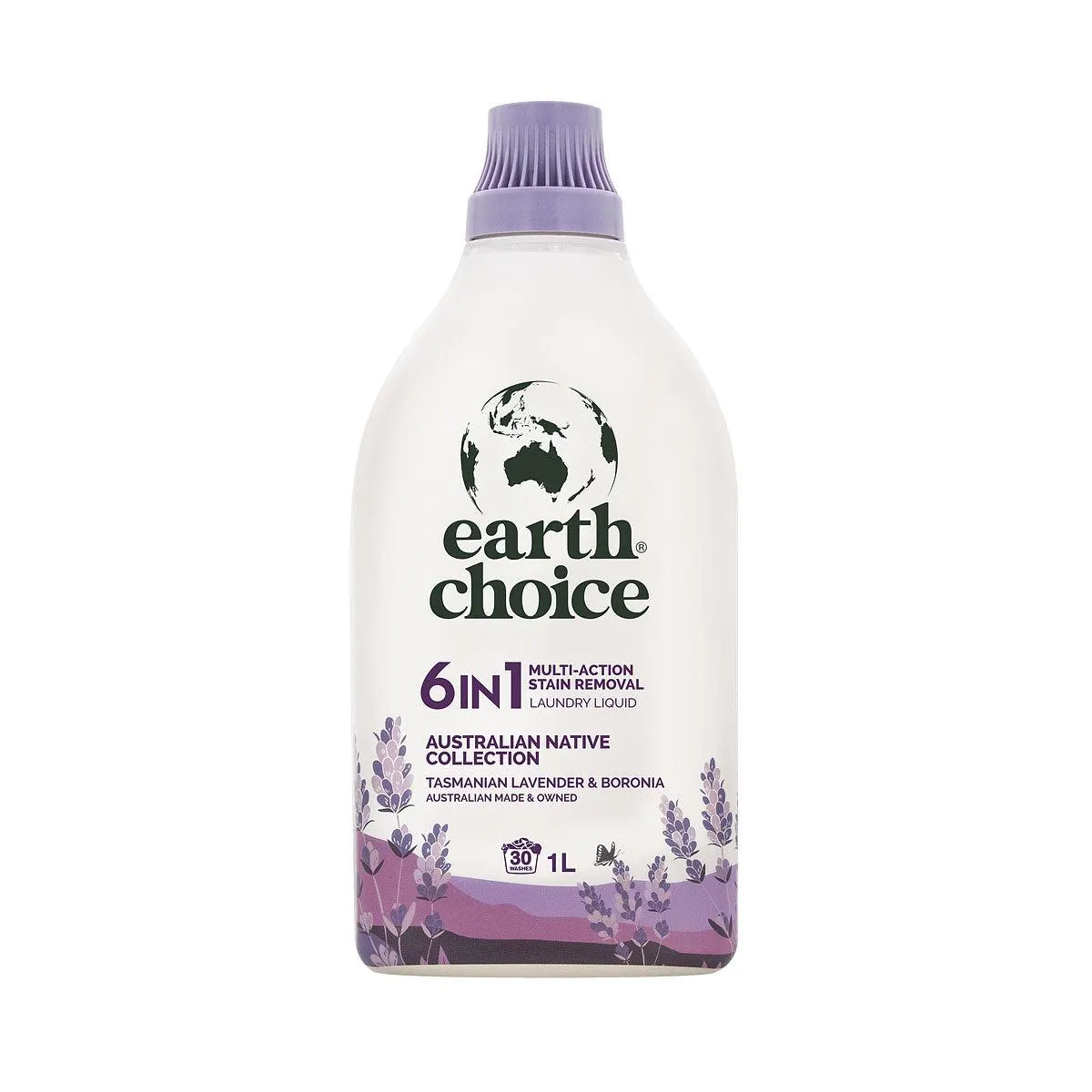 Earth Choice Laundry Liquid Tasmanian Lavender & Boronia 6 in 1 1L