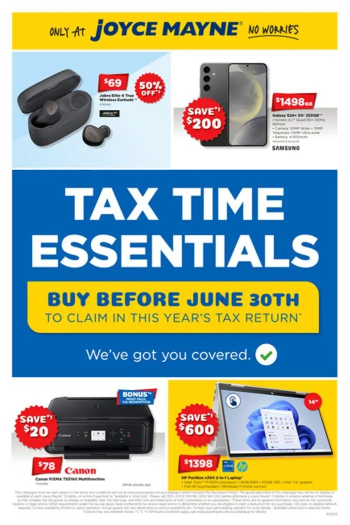 Tax Time Essentials - Catalogue valid from 12 June to 19 June 2024 - page 1