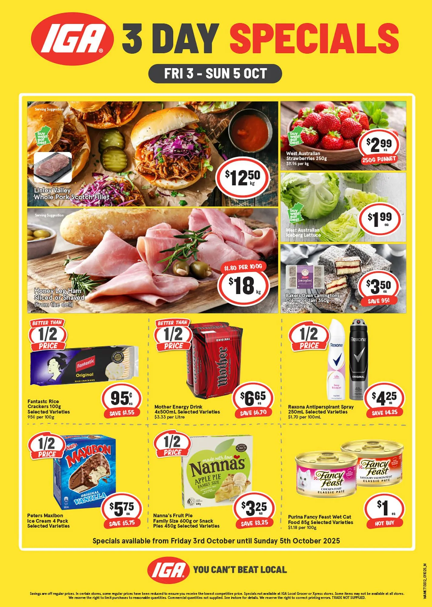 IGA catalogue - Catalogue valid from 3 October to 5 October 2025 - page 1