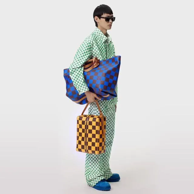 Light Damier Denim Overshirt