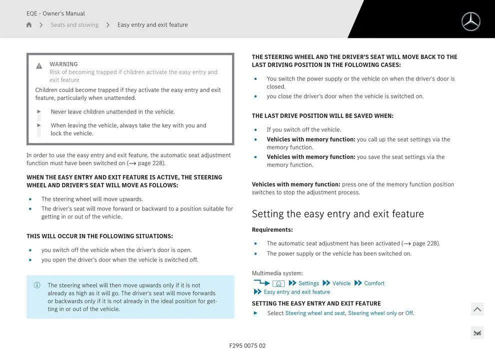 EQE Sedan - Catalogue valid from 11 September to 11 September 2025 - page 236