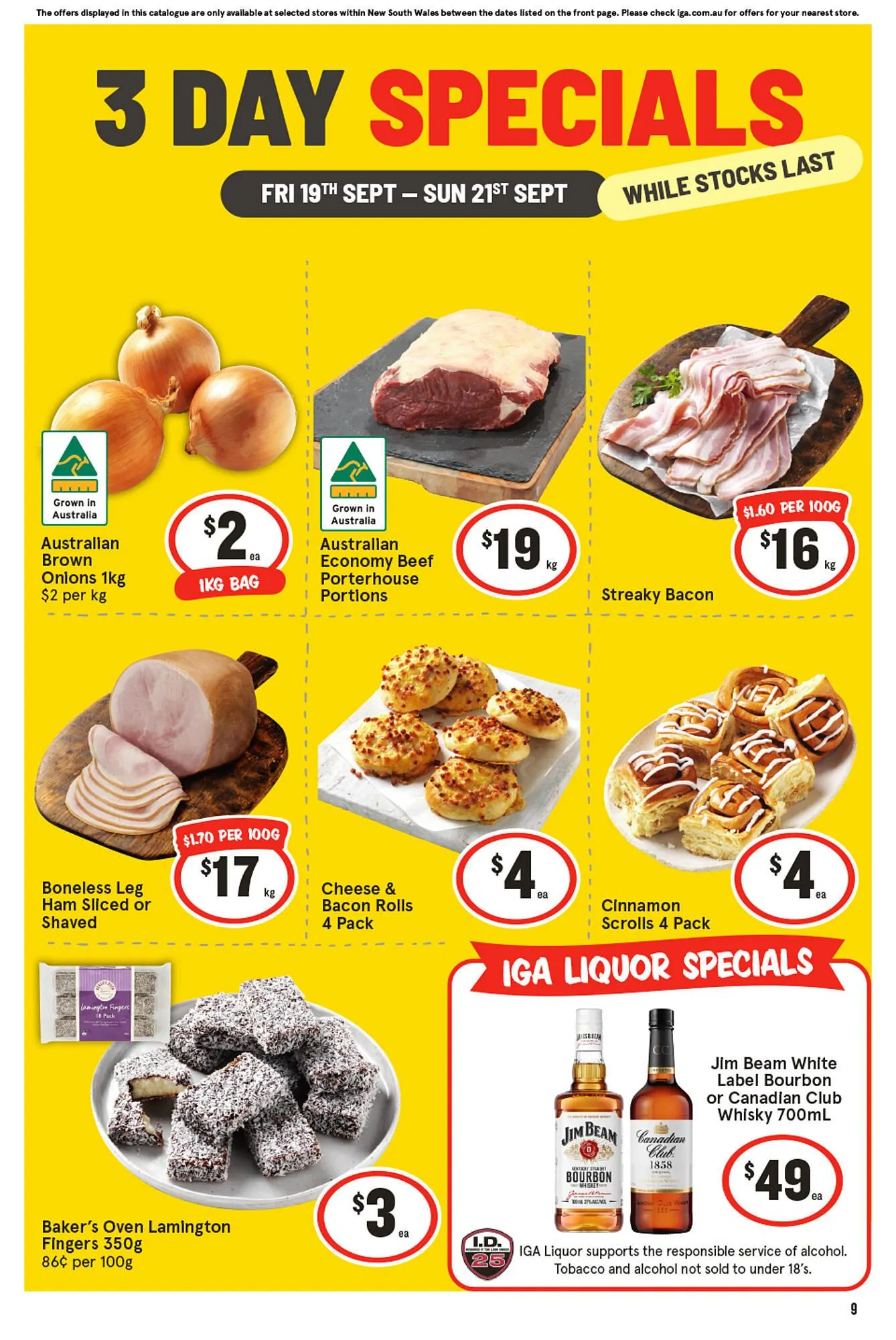 IGA catalogue - Catalogue valid from 19 September to 21 September 2025 - page 1