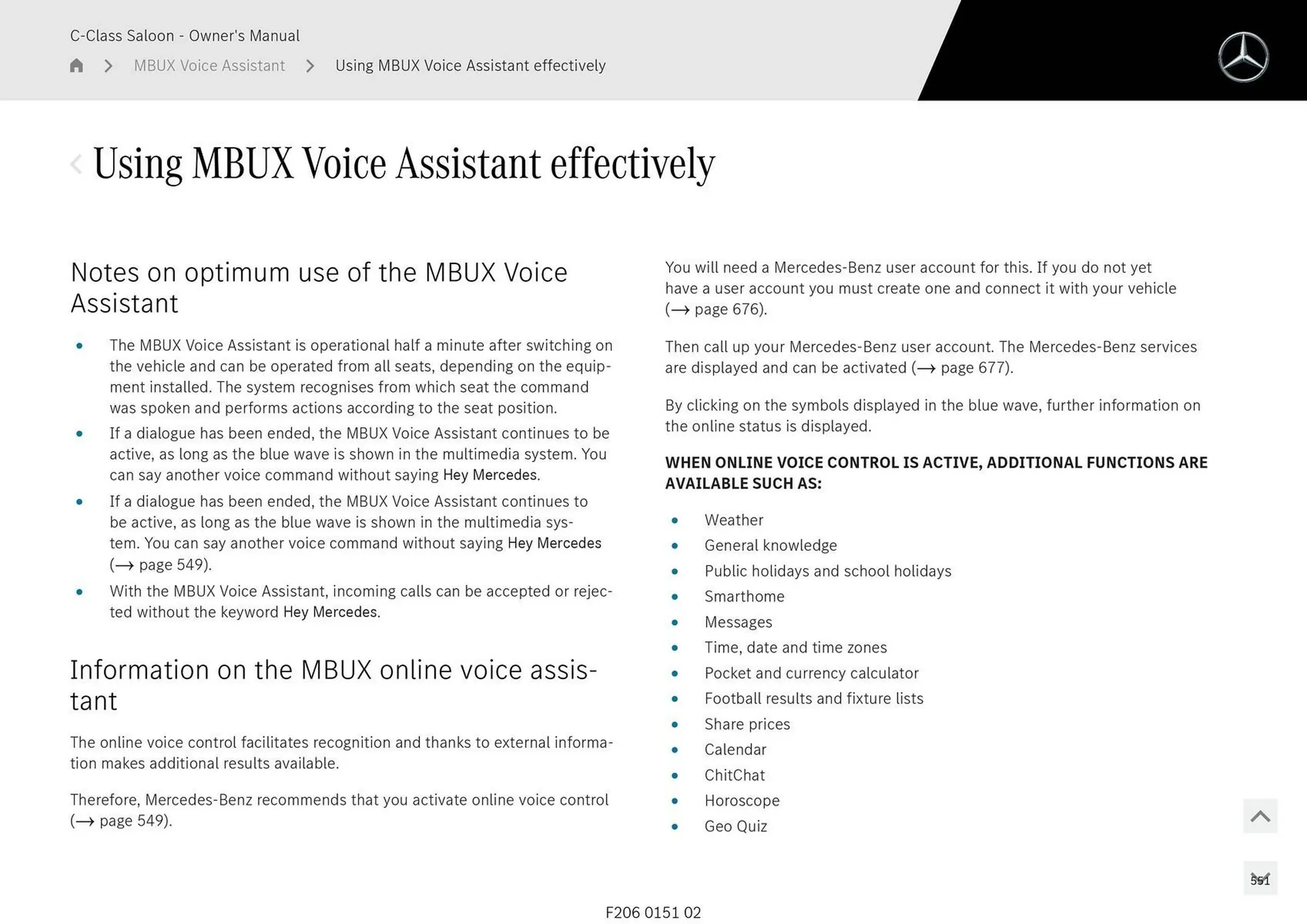 Mercedes-Benz catalogue - Catalogue valid from 28 April to 28 May 2025 - page 551