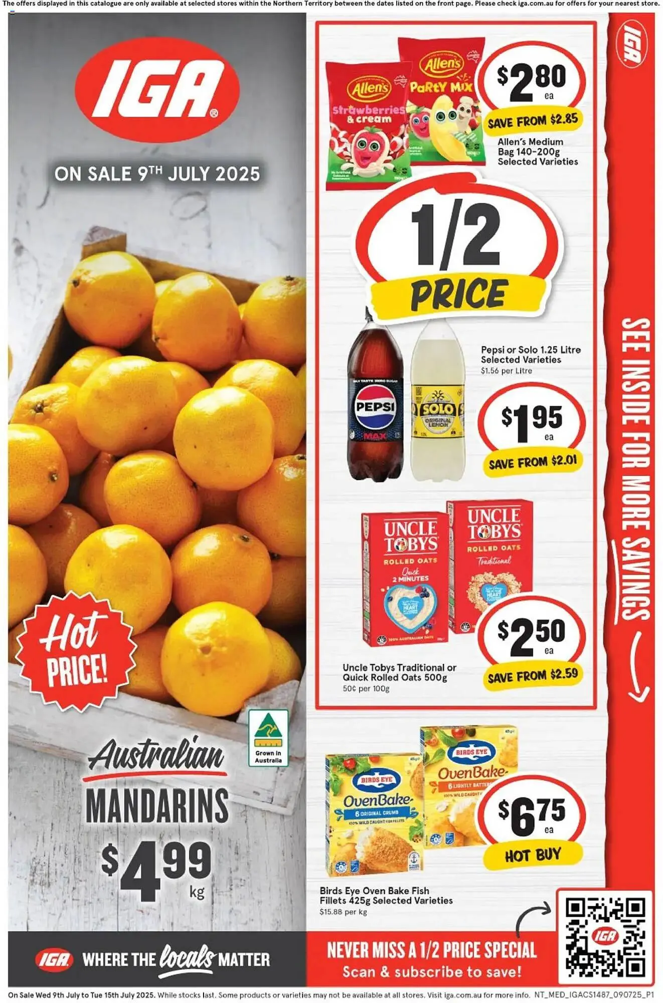 IGA catalogue - Catalogue valid from 9 July to 15 July 2025 - page 1