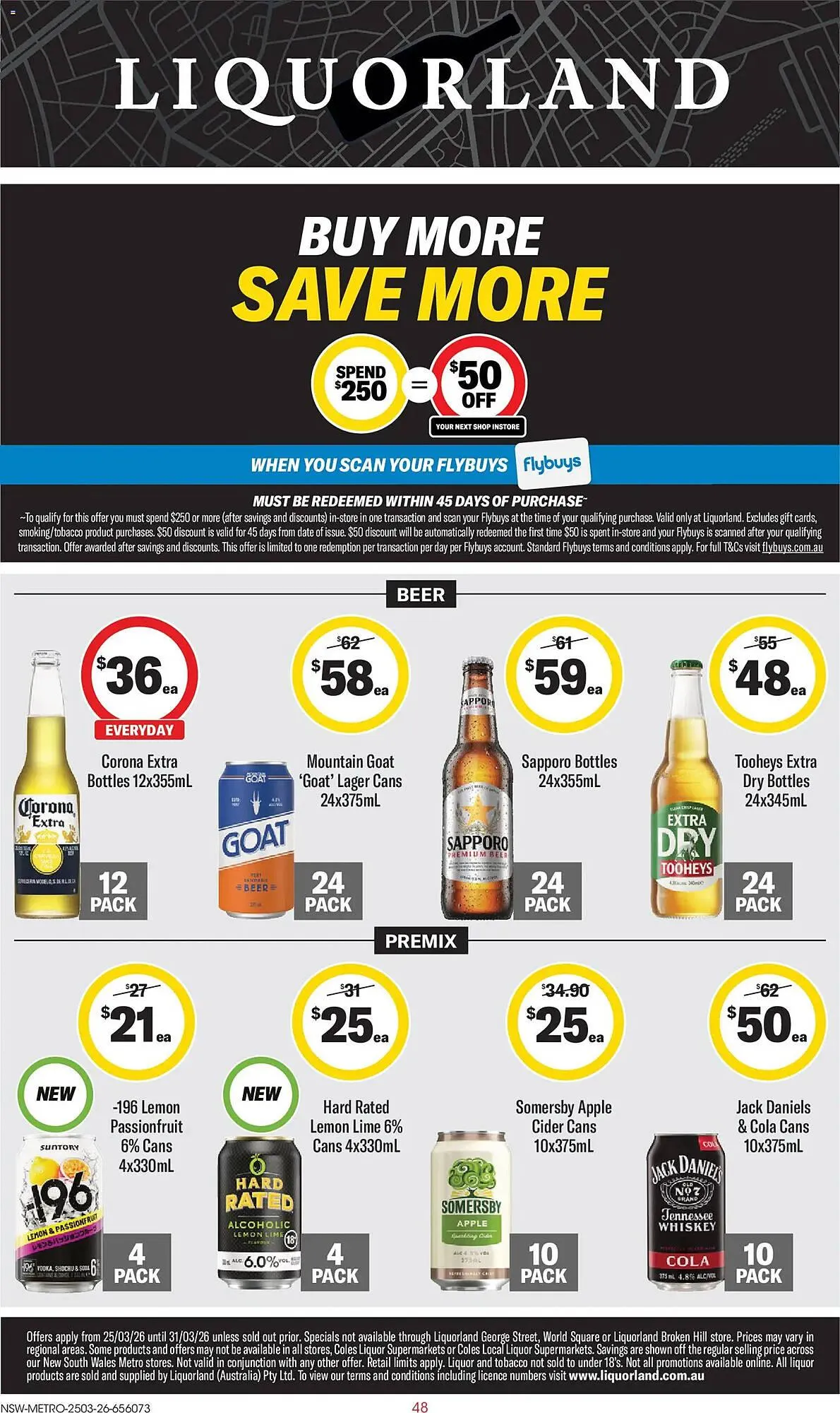 Liquorland catalogue - Catalogue valid from 25 March to 31 March 2026 - page 1
