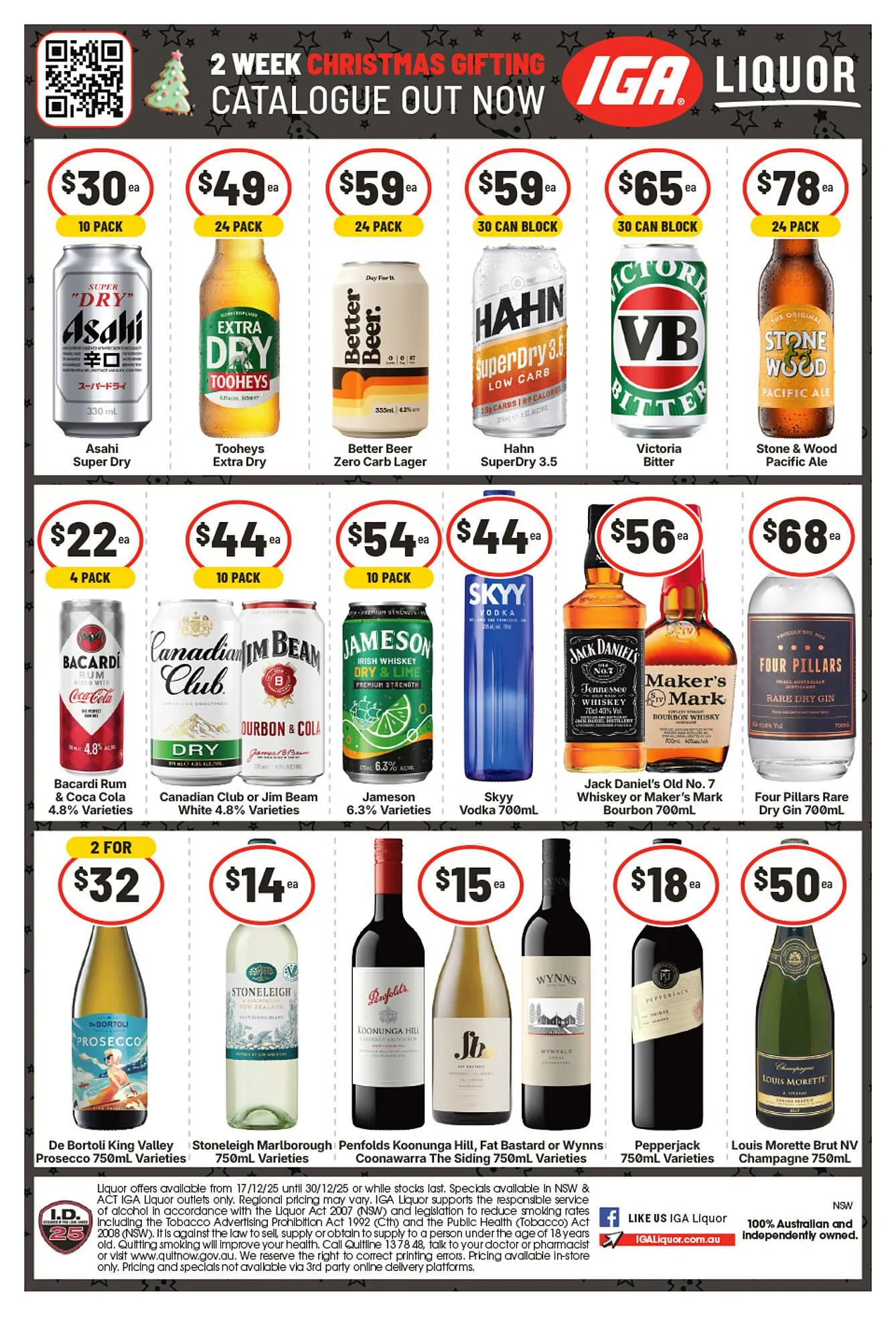 IGA Liquor catalogue - Catalogue valid from 24 December to 30 December 2025 - page 1