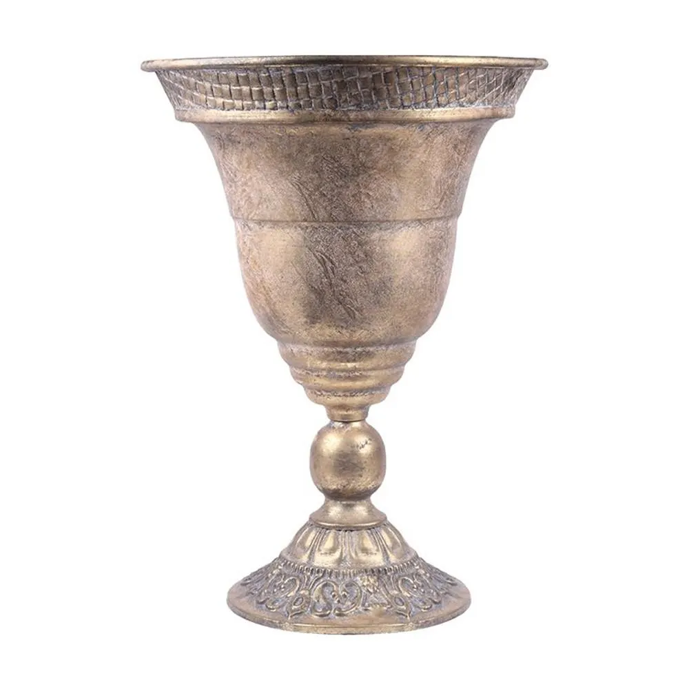 Planter Antique Gold 53cm HIRE