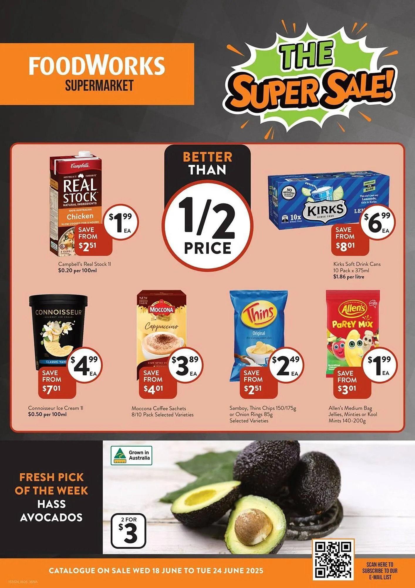 Foodworks catalogue - Catalogue valid from 18 June to 24 June 2025 - page 1