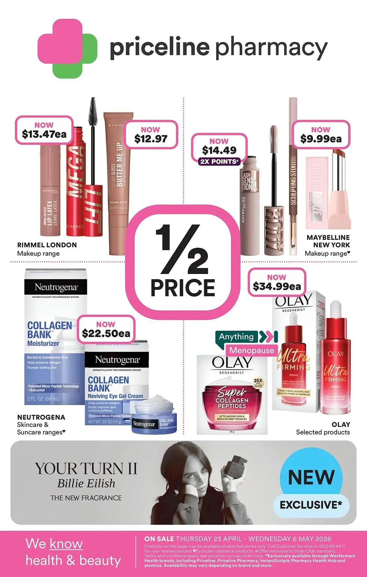 Priceline catalogue - Catalogue valid from 23 April to 6 May 2026 - page 1
