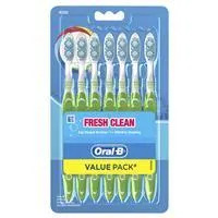 Oral B Toothbrush Fresh Clean Manual Medium 7 Pack