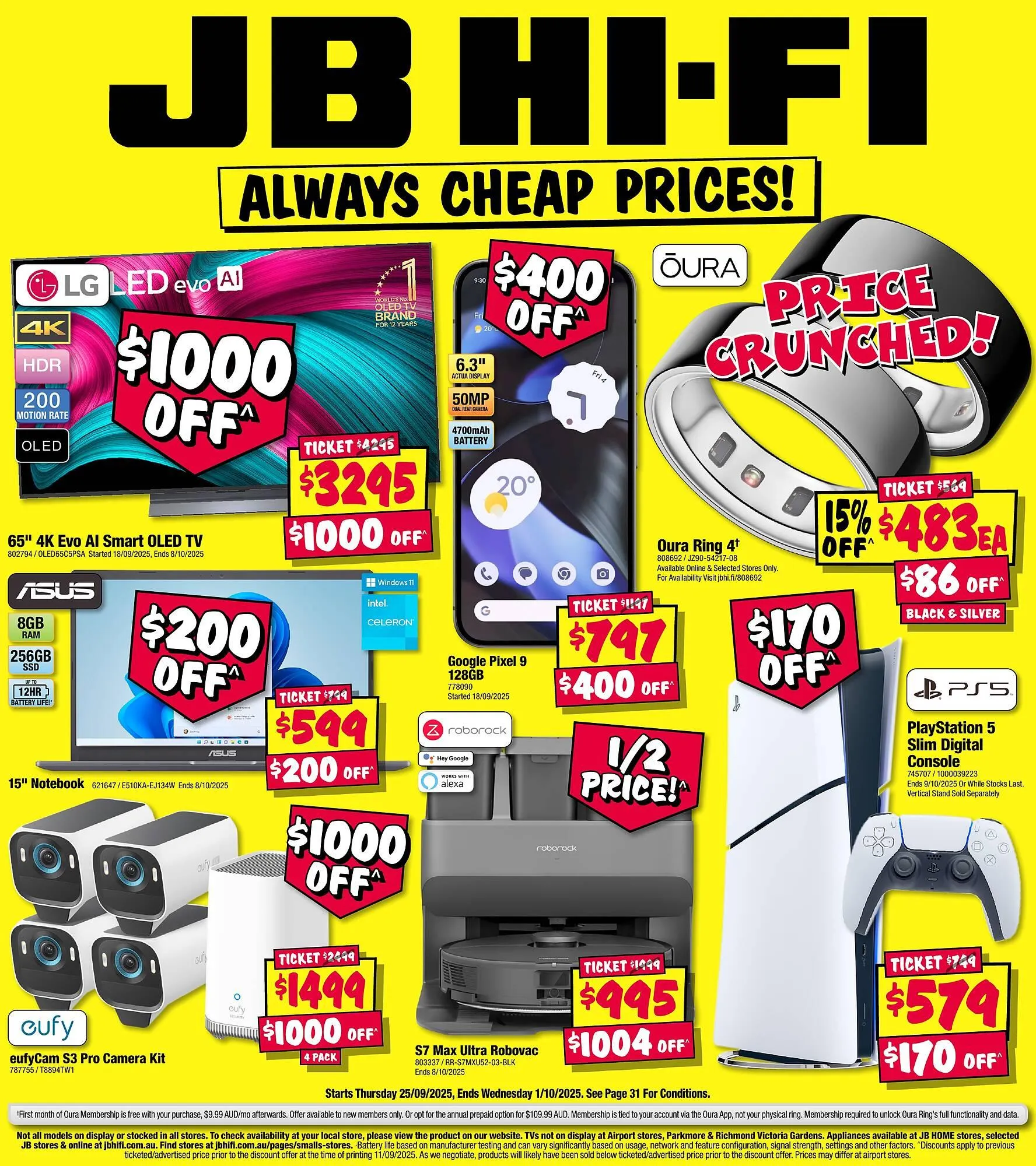 JB Hi-Fi catalogue - Catalogue valid from 25 September to 1 October 2025 - page 1