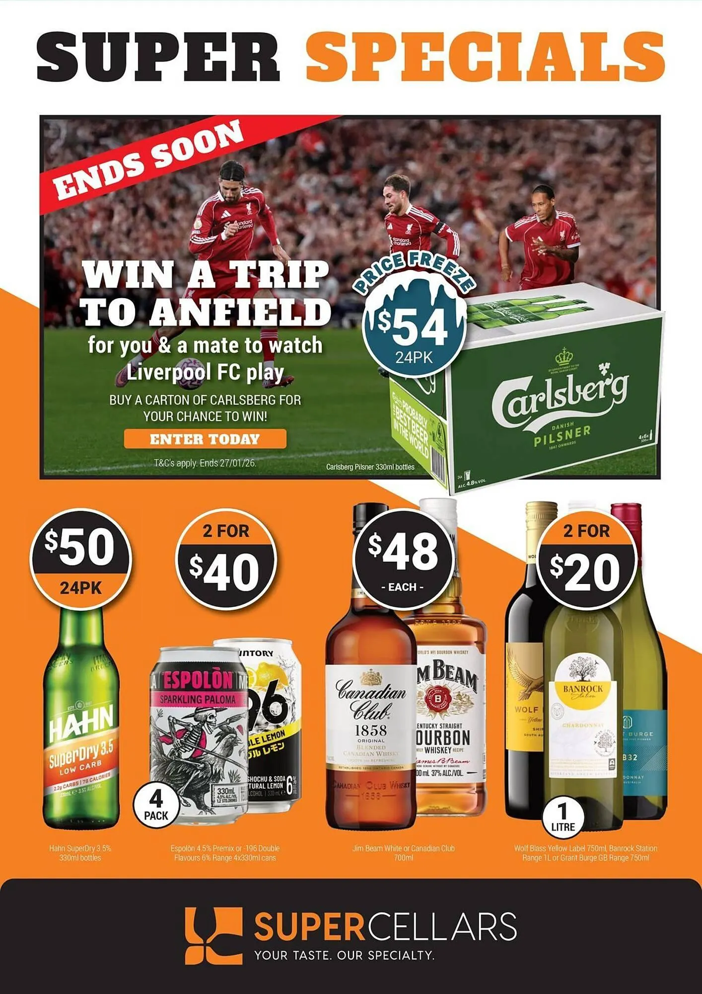 Super Cellars catalogue - Catalogue valid from 14 January to 27 January 2026 - page 1