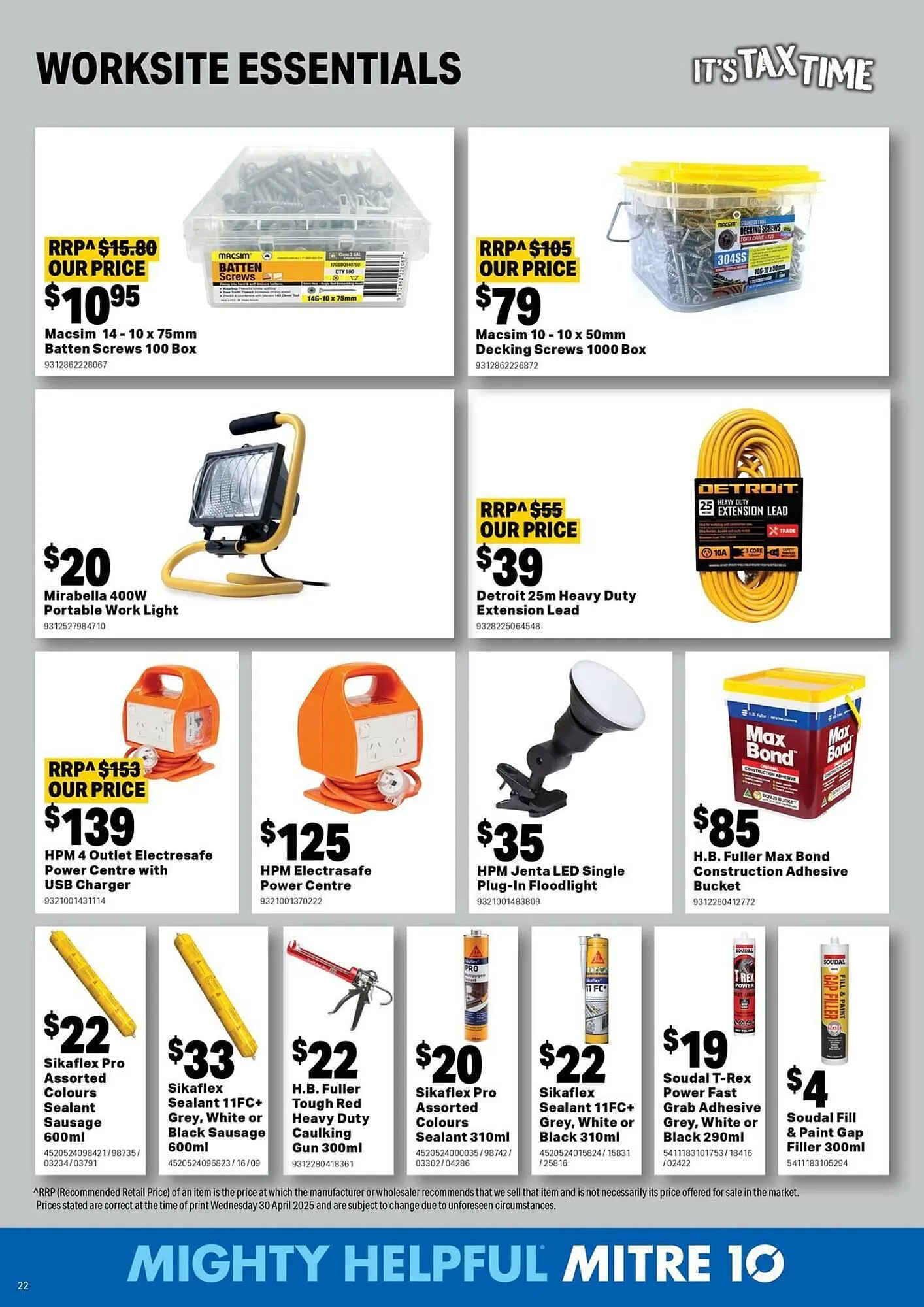 Mitre 10 catalogue - Catalogue valid from 14 May to 30 June 2025 - page 22