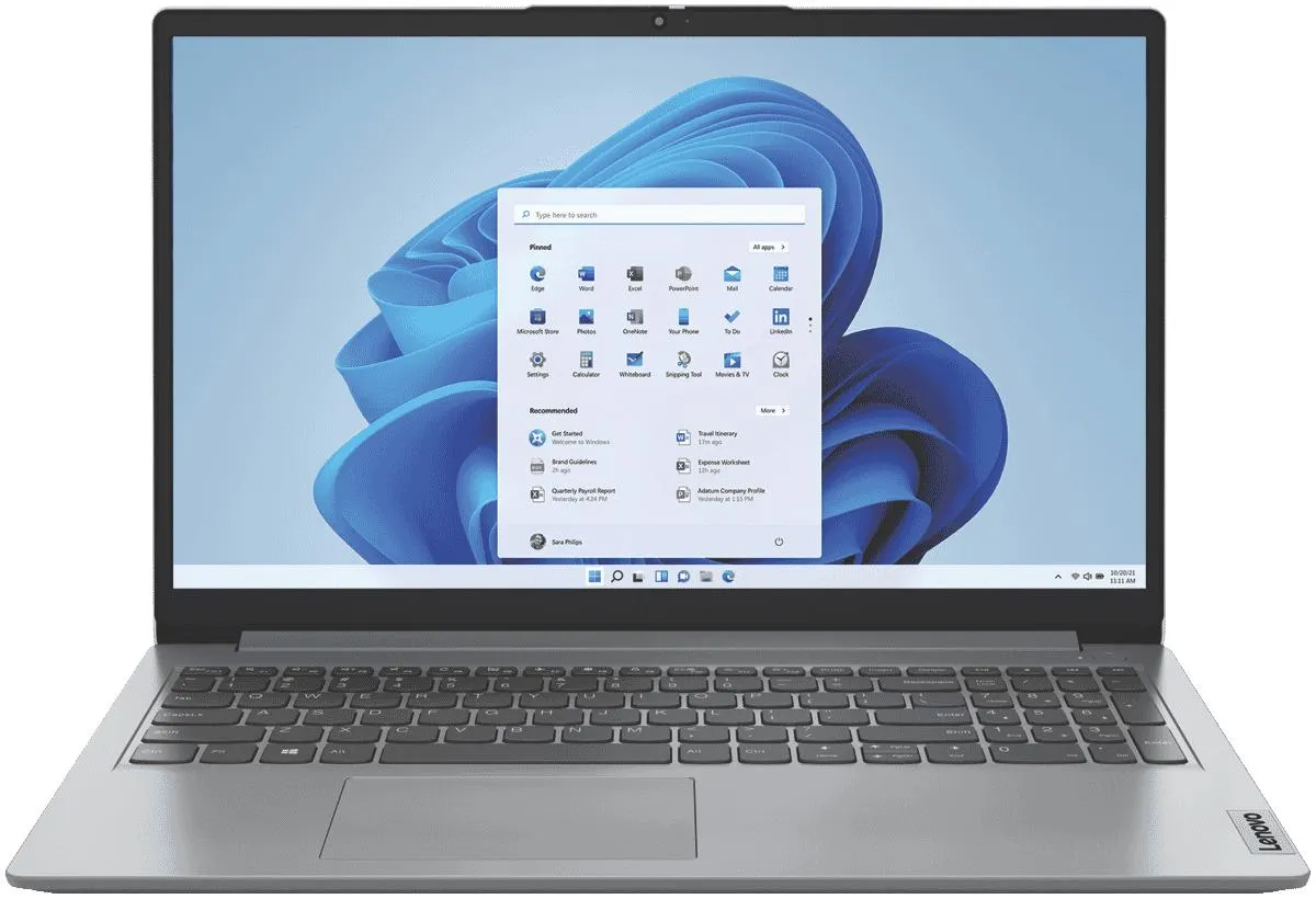 IdeaPad Slim 1 15.6" Pentium 4GB 128GB eMMC Win 11 + M365 Laptop
