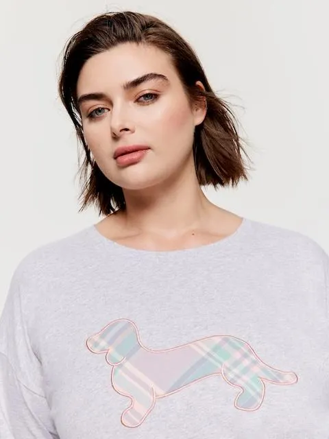 P.A. Plus Grey Check Sweater