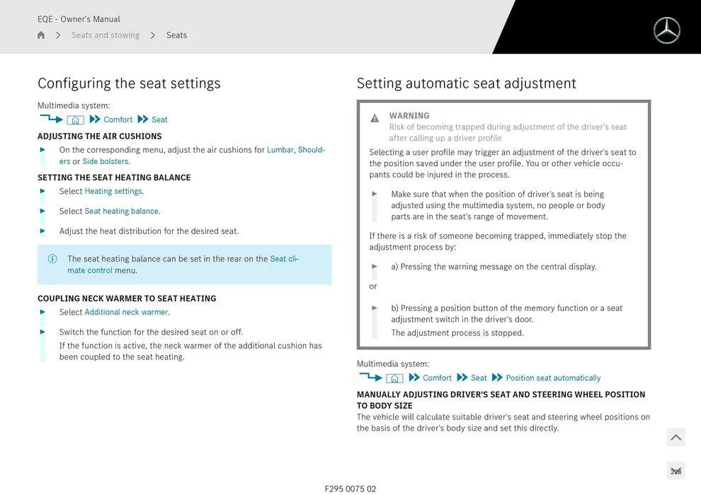 EQE Sedan - Catalogue valid from 11 September to 11 September 2025 - page 228