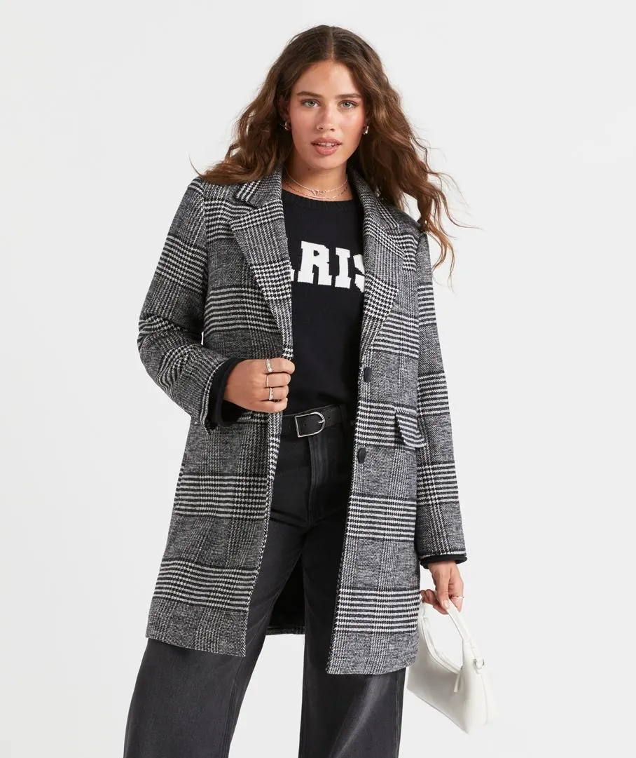 ELENA CHECK COAT