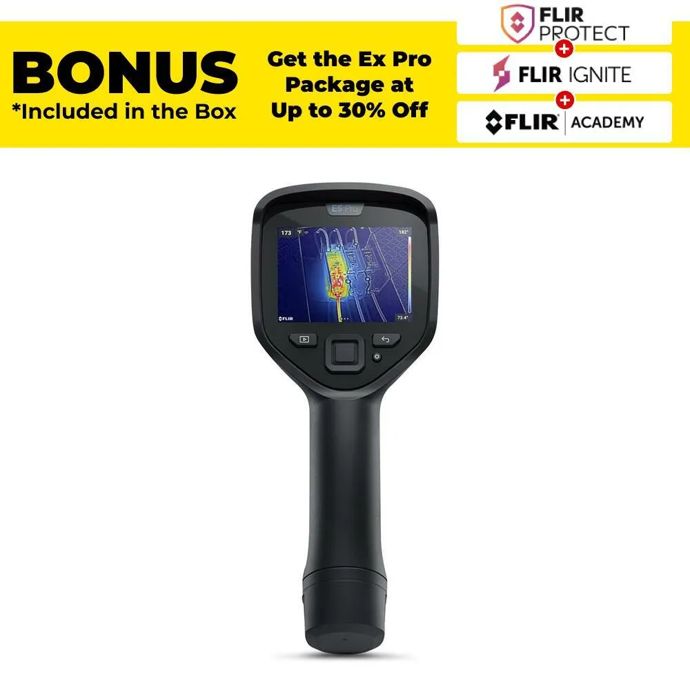 [Pre-Order] FLIR E5 Pro (13301-0101) 160px × 120px Pro-Series Infrared Camera with Ignite Cloud