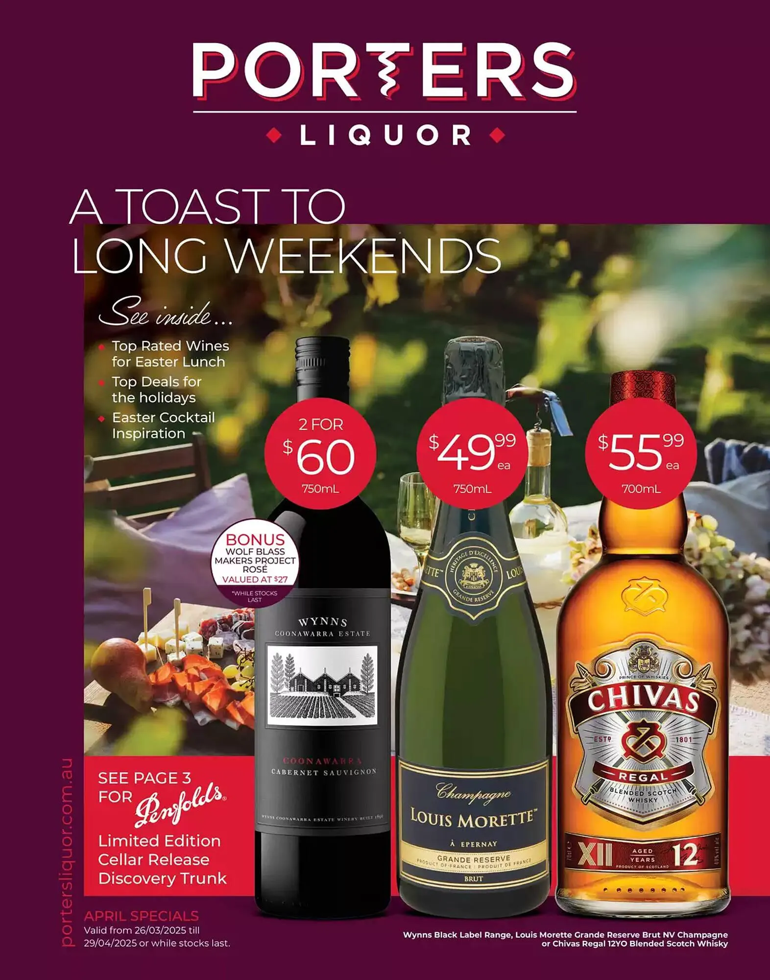 Porters catalogue - Catalogue valid from 26 March to 29 April 2025 - page 1