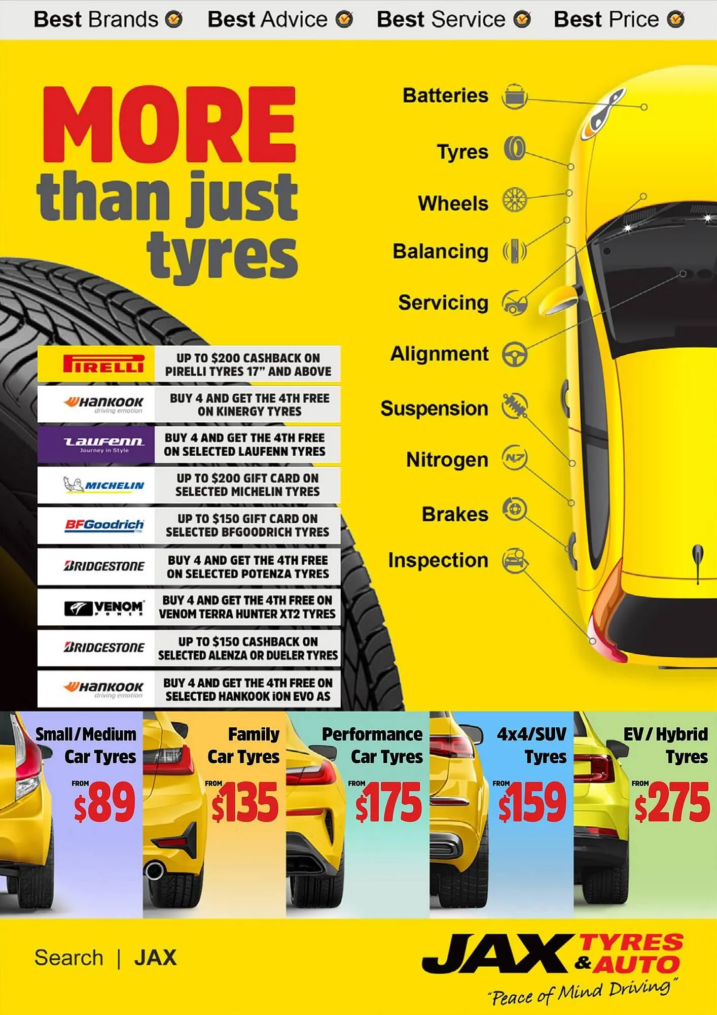 Jax Tyres catalogue - Catalogue valid from 1 April to 30 April 2025 - page 1