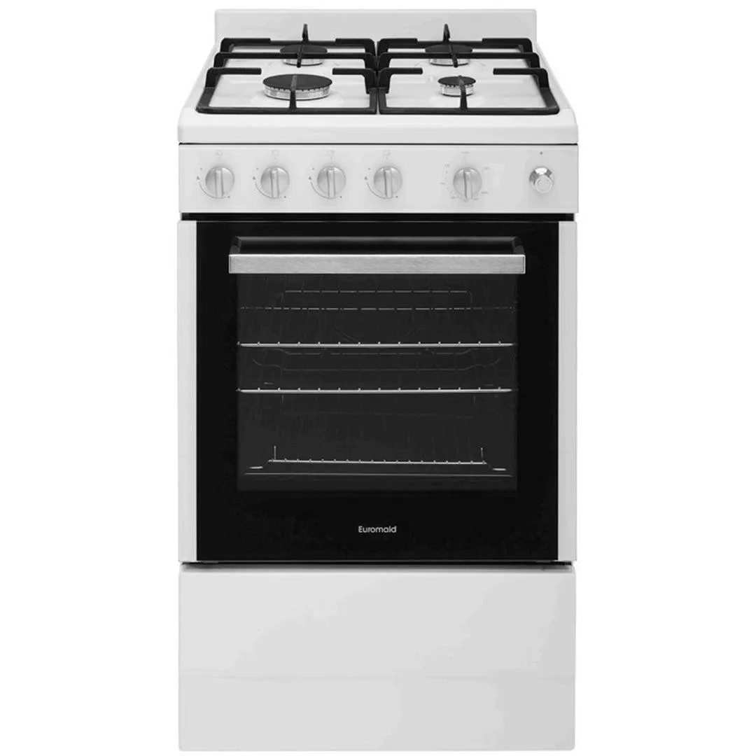Euromaid 54cm Freestanding Gas Oven With Gas Cooktop