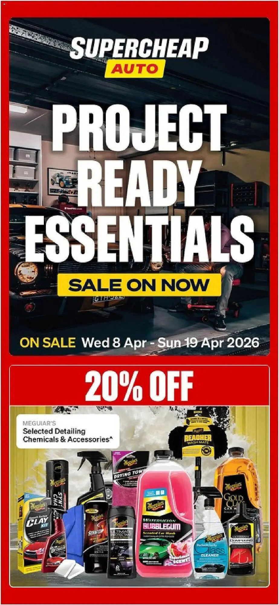 SuperCheap Auto catalogue - Catalogue valid from 8 April to 19 April 2026 - page 1