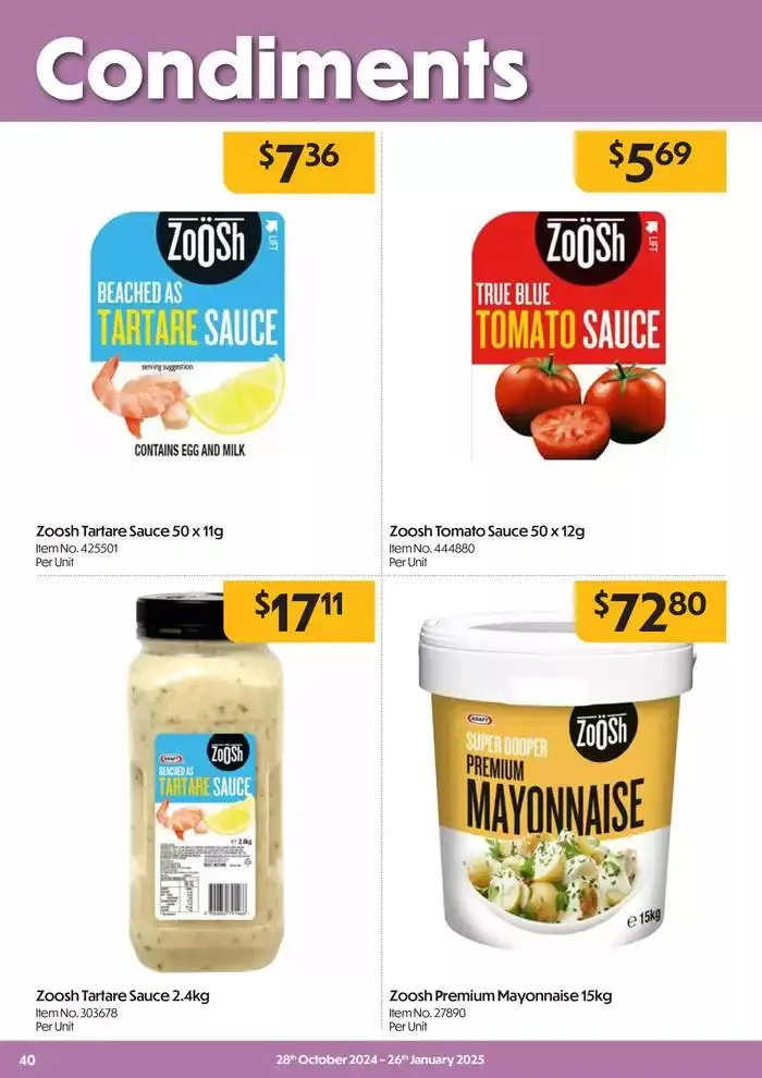 Food Service Magazine - Catalogue valid from 28 October to 26 January 2025 - page 40