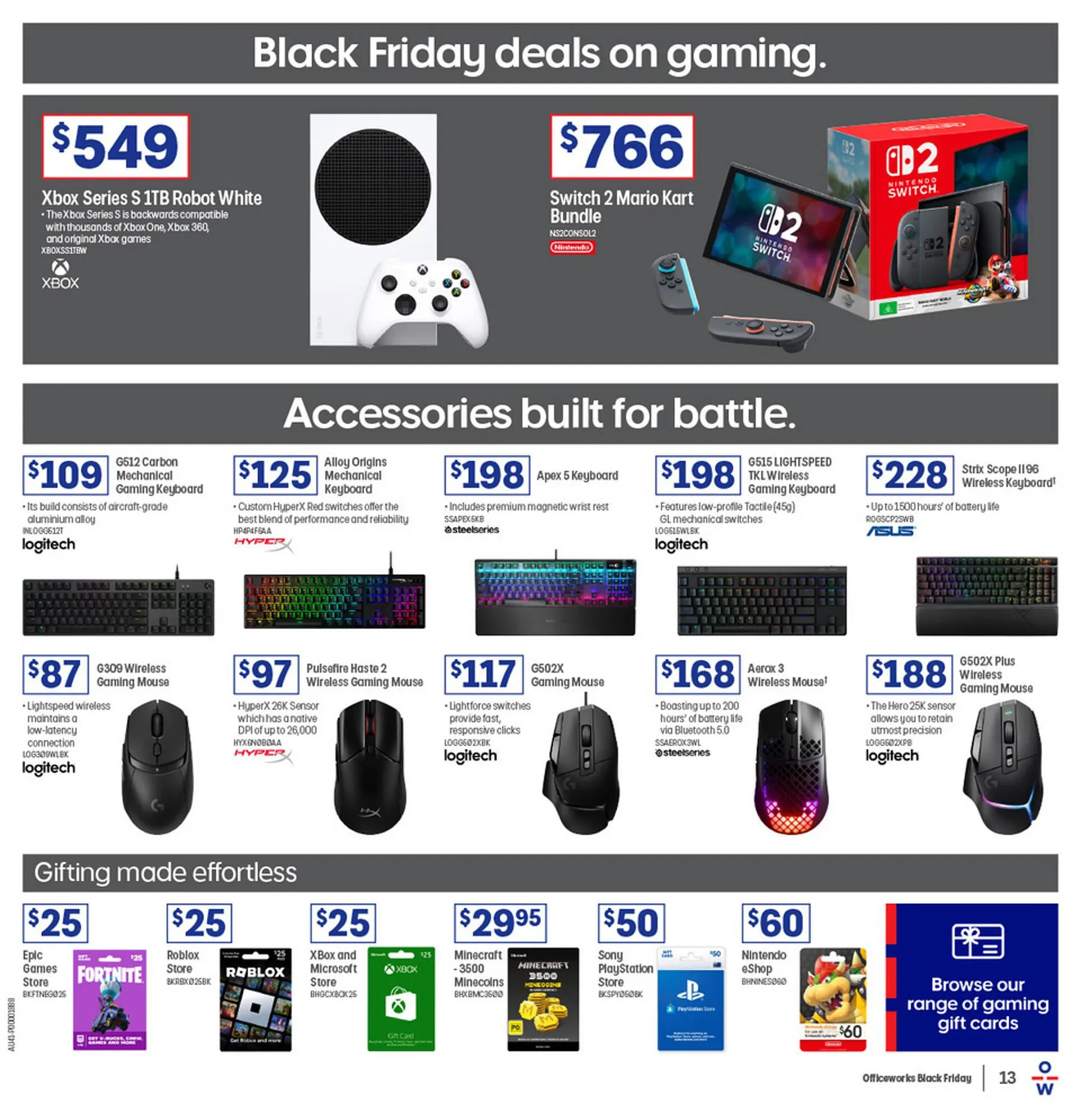 Officeworks catalogue - Catalogue valid from 17 November to 1 December 2025 - page 13