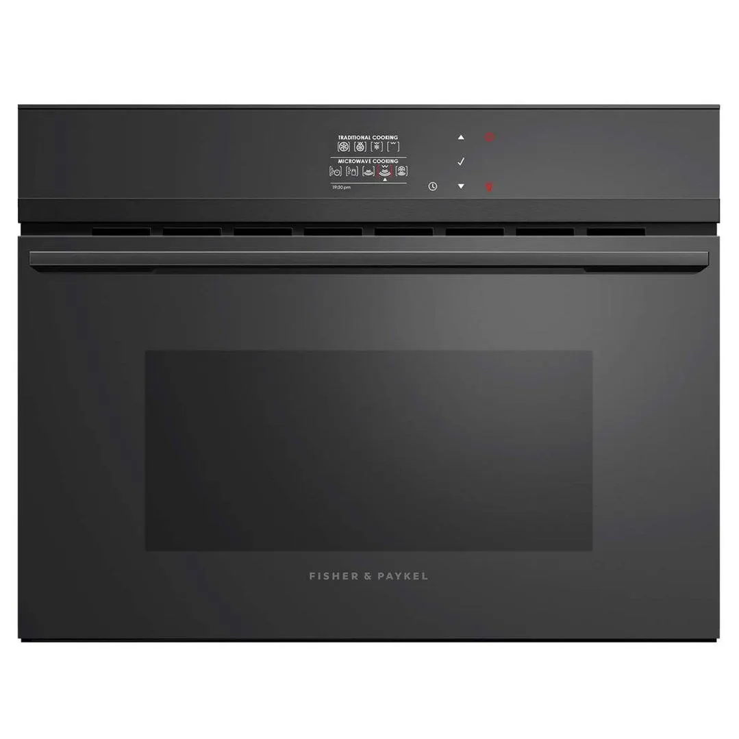 Fisher & Paykel Series 9 60cm Built-in Combination Microwave Oven Black OM60NDBB1