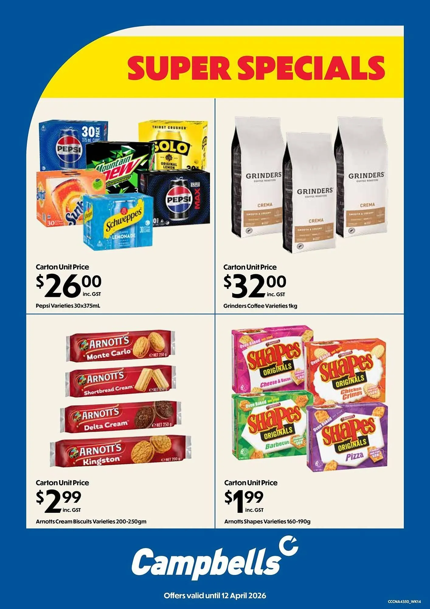 Campbells Wholesale catalogue - Catalogue valid from 30 March to 12 April 2026 - page 1