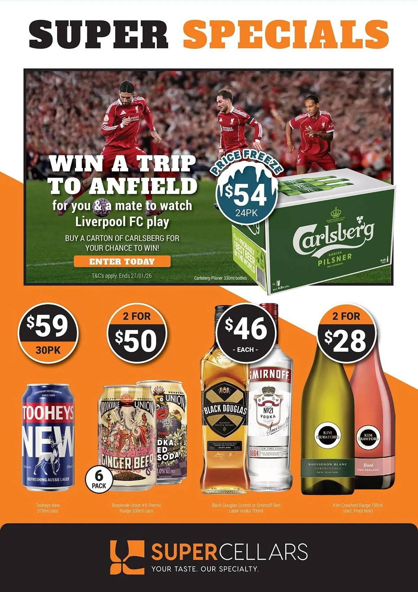 Super Cellars catalogue - Catalogue valid from 31 December to 13 January 2026 - page 1