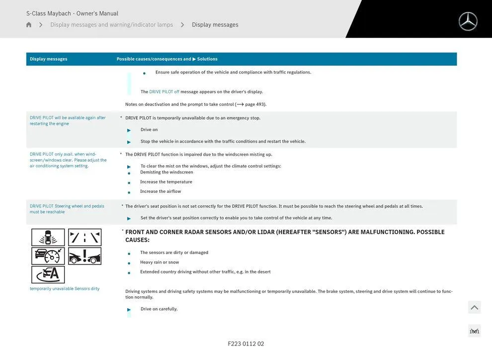 S - Class Maybach - Catalogue valid from 11 September to 11 September 2025 - page 1001