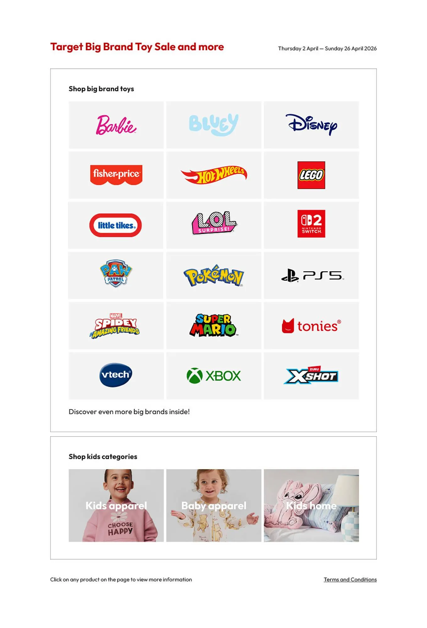 Target catalogue - Catalogue valid from 2 April to 26 April 2026 - page 1