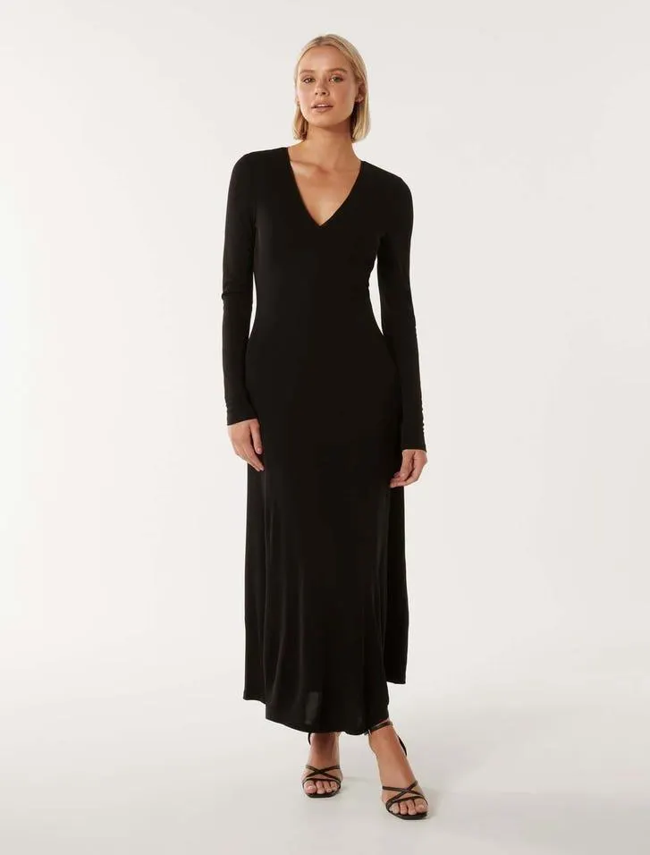 Jules V-Neck Midi Dress
