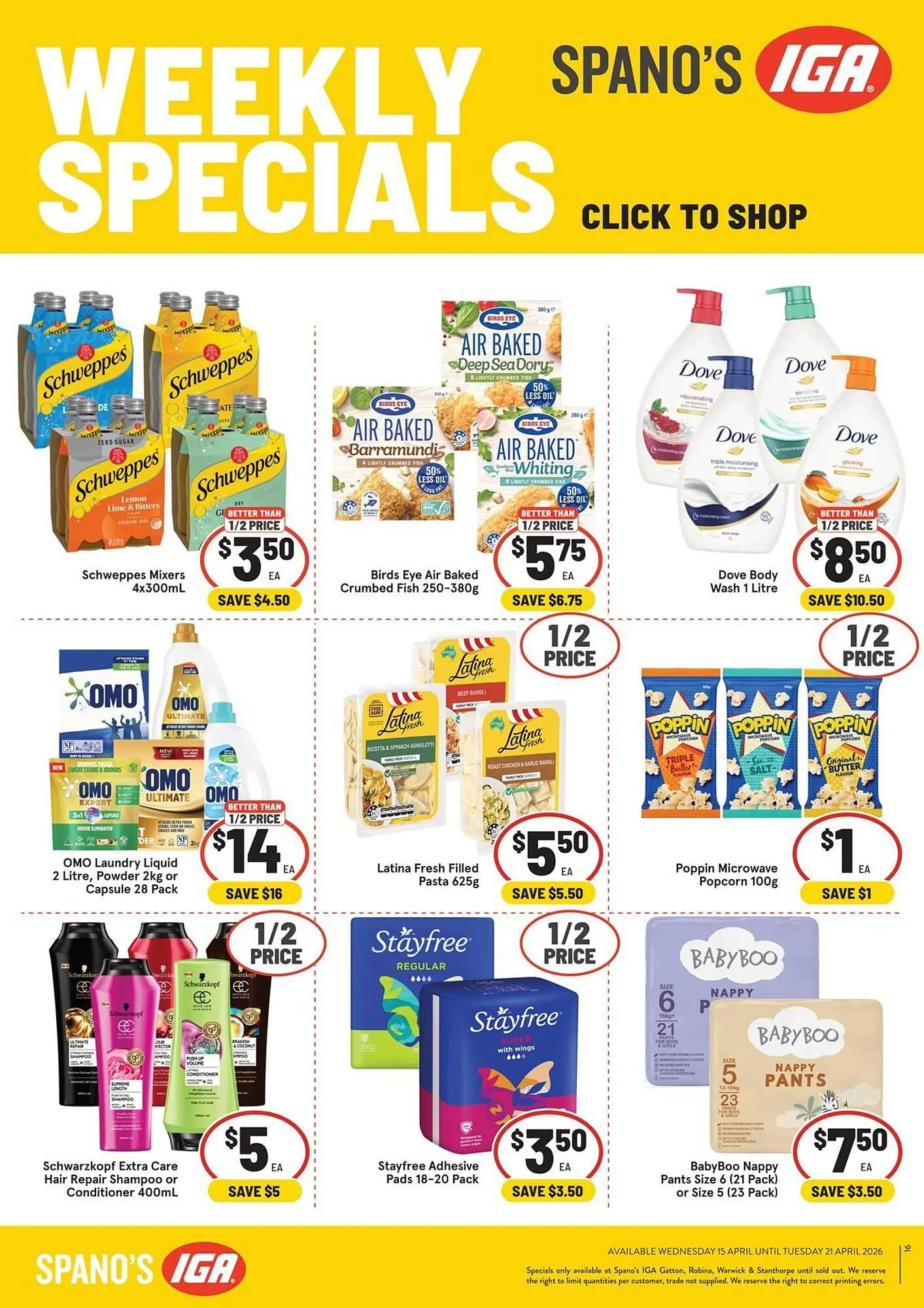 IGA catalogue - Catalogue valid from 15 April to 21 April 2026 - page 1
