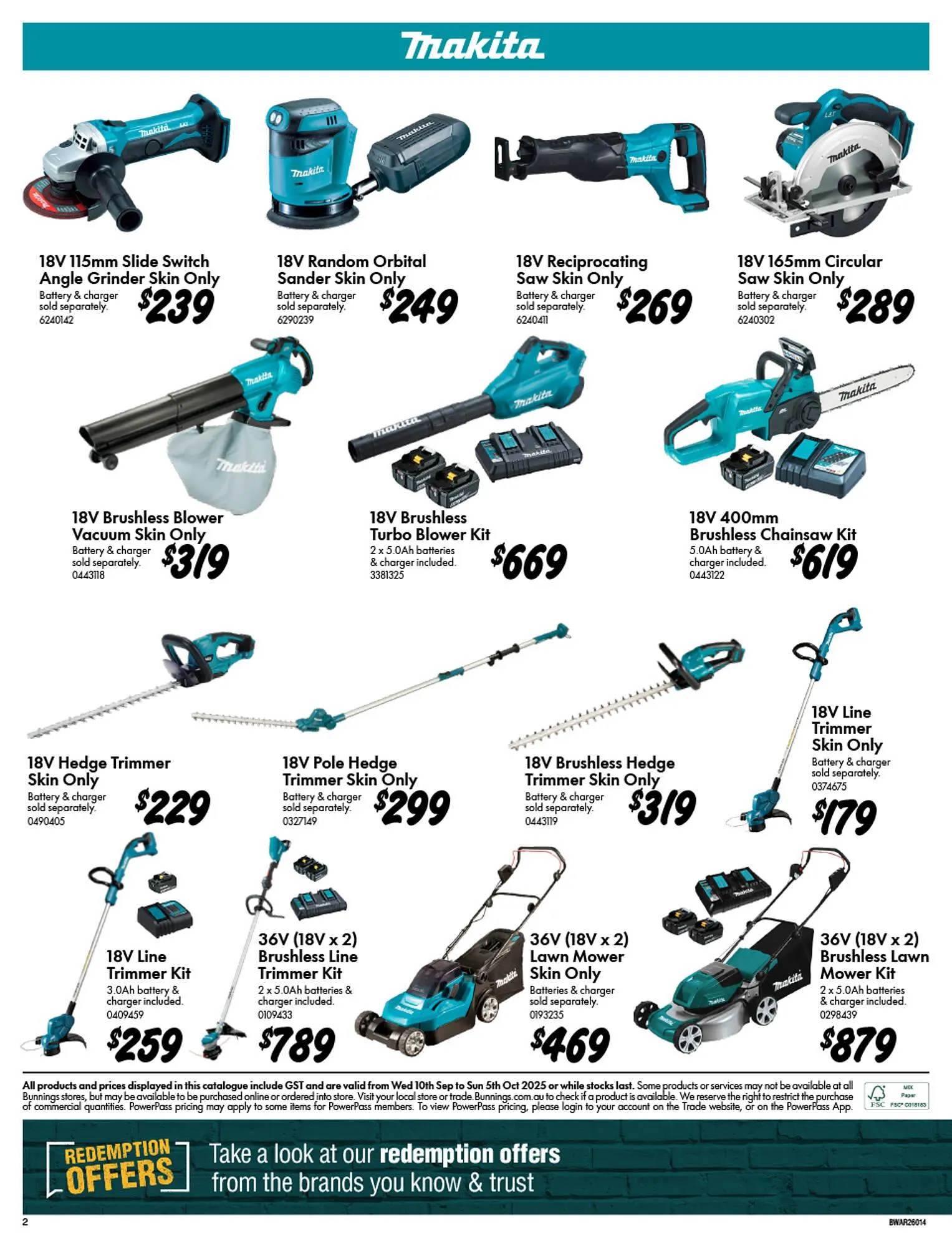 Bunnings catalogue - Catalogue valid from 10 September to 5 October 2025 - page 2