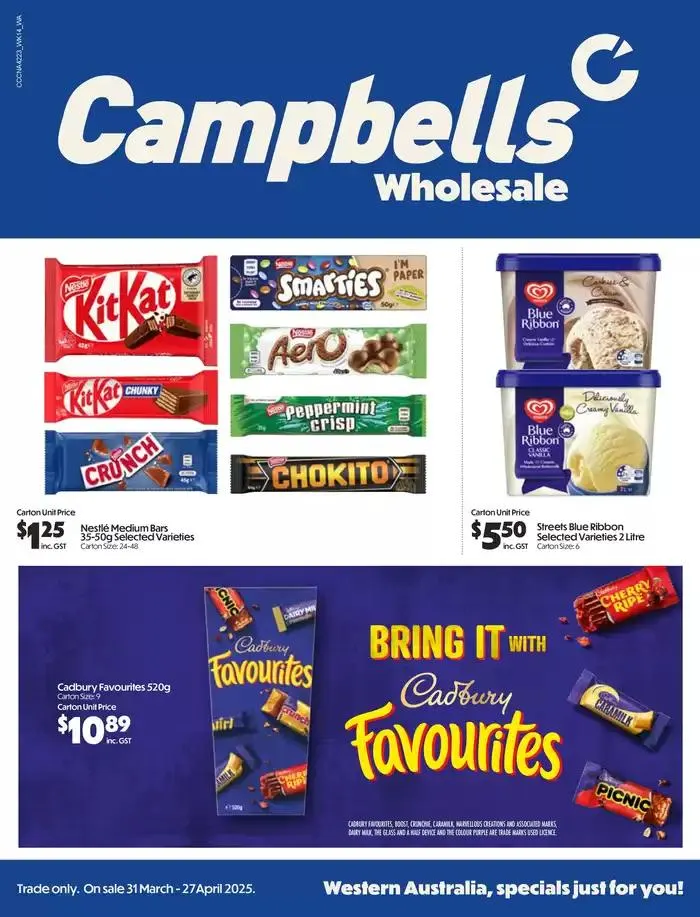 Wholesale - Catalogue valid from 31 March to 27 April 2025 - page 1