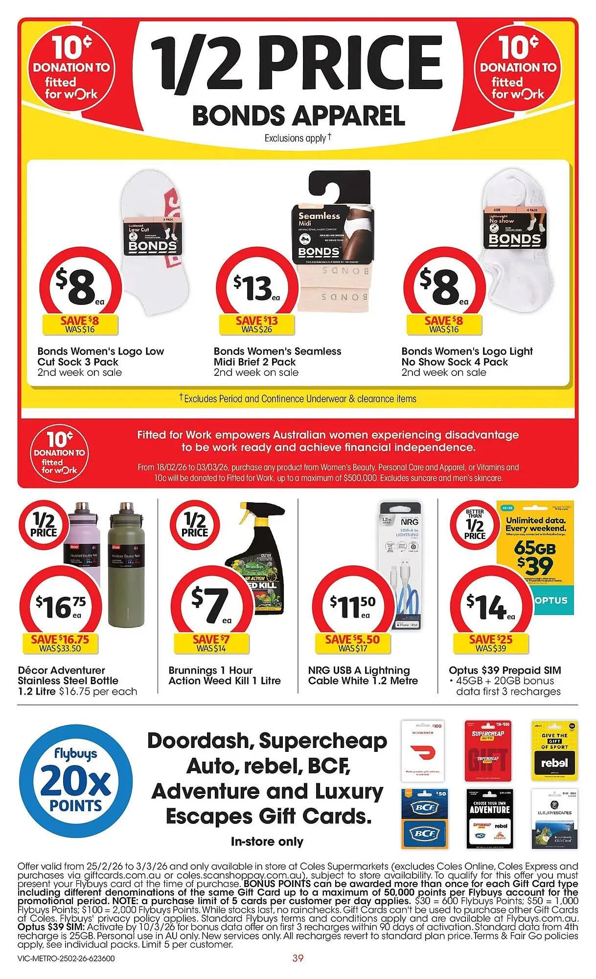 Coles catalogue - Catalogue valid from 25 February to 3 March 2026 - page 39
