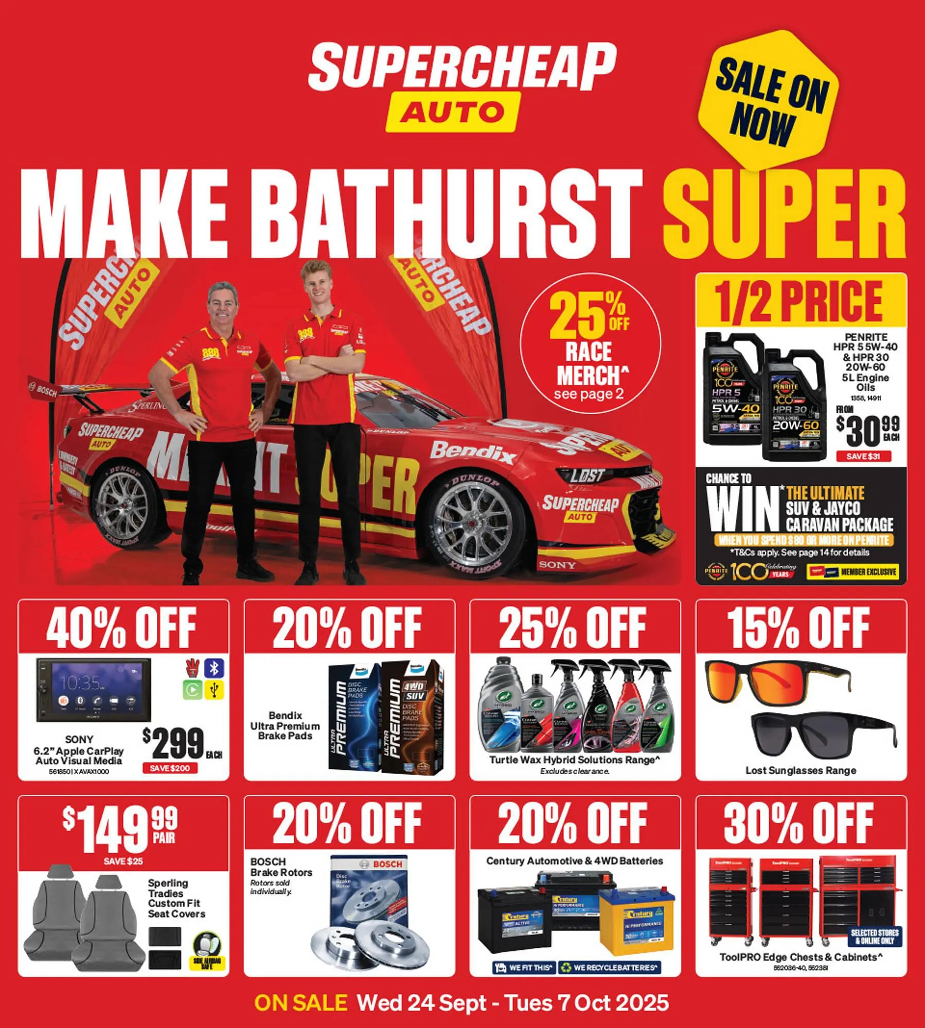 SuperCheap Auto catalogue - Catalogue valid from 24 September to 7 October 2025 - page 1