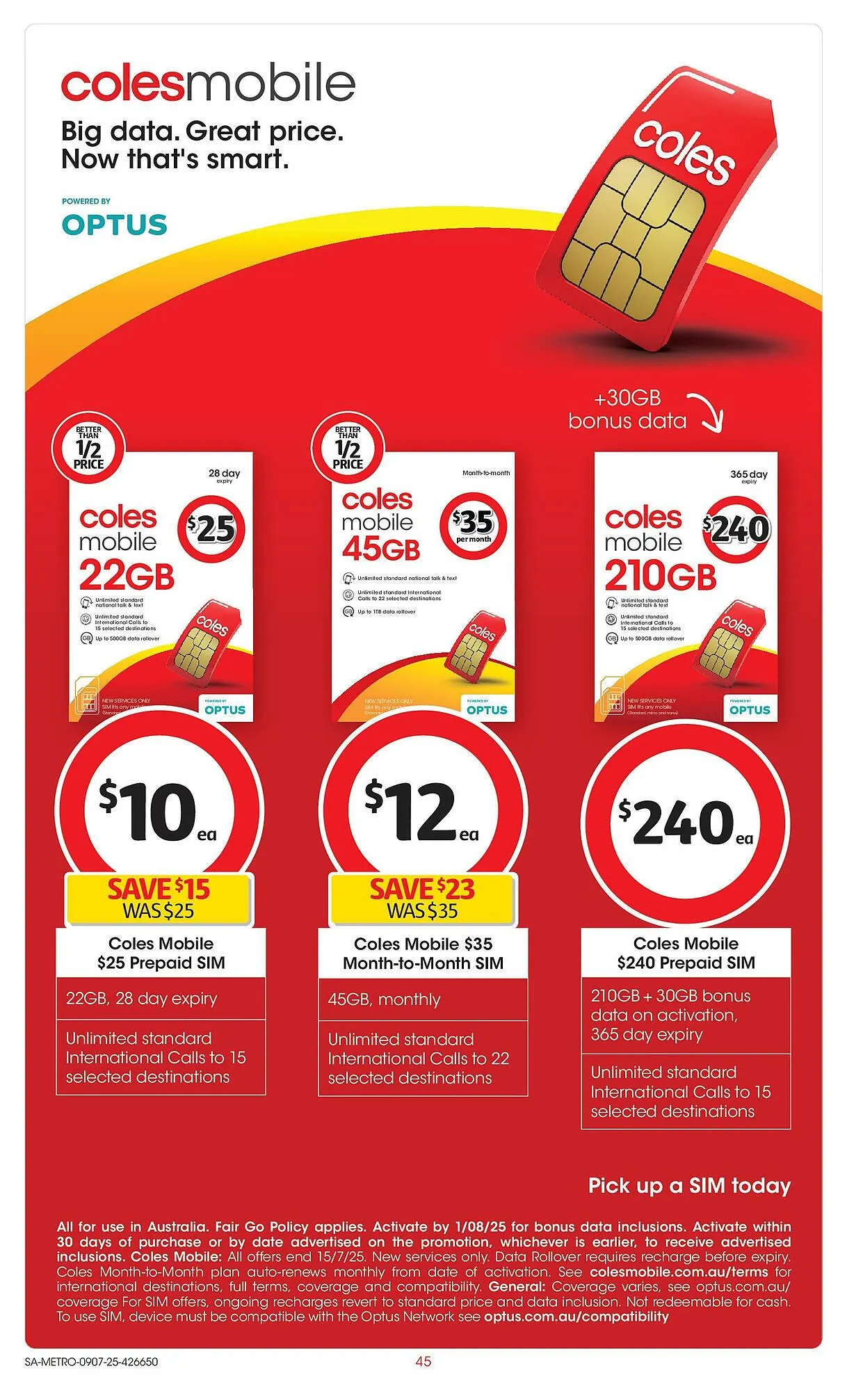 Coles catalogue - Catalogue valid from 8 July to 15 July 2025 - page 45
