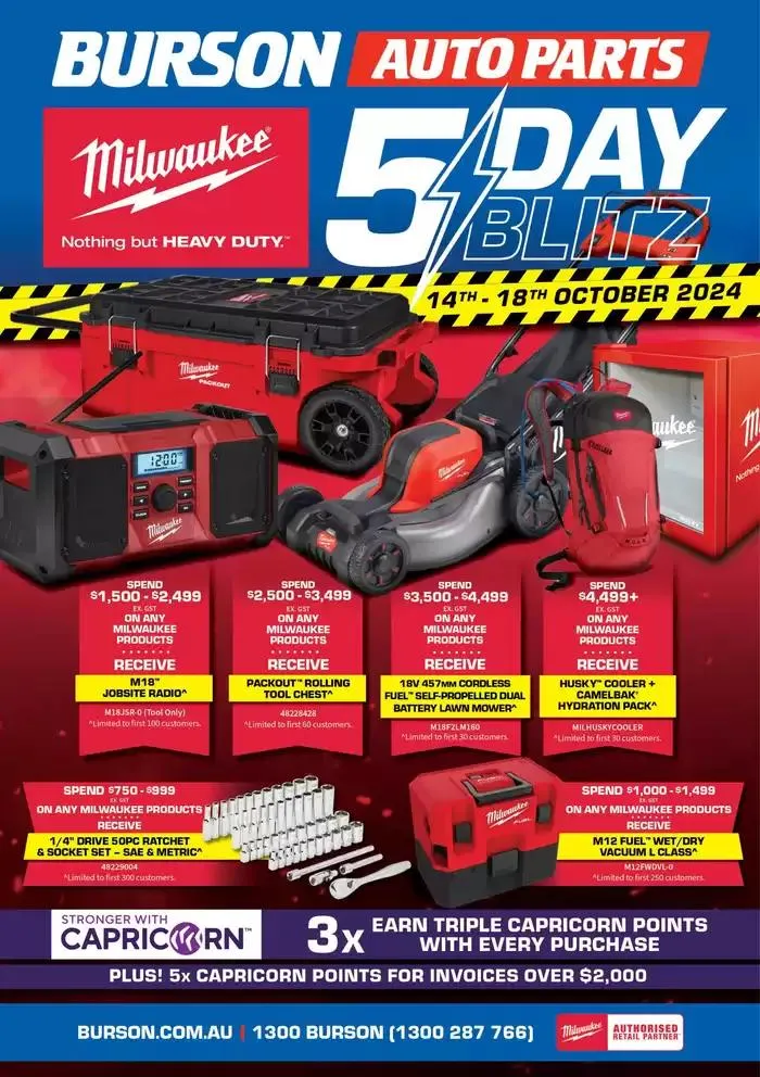 Milwaukee 5 Day Sale - 1