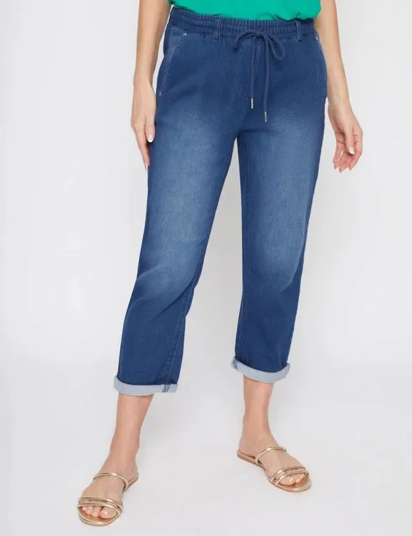 Millers Ankle Length Knitted Denim Jogger