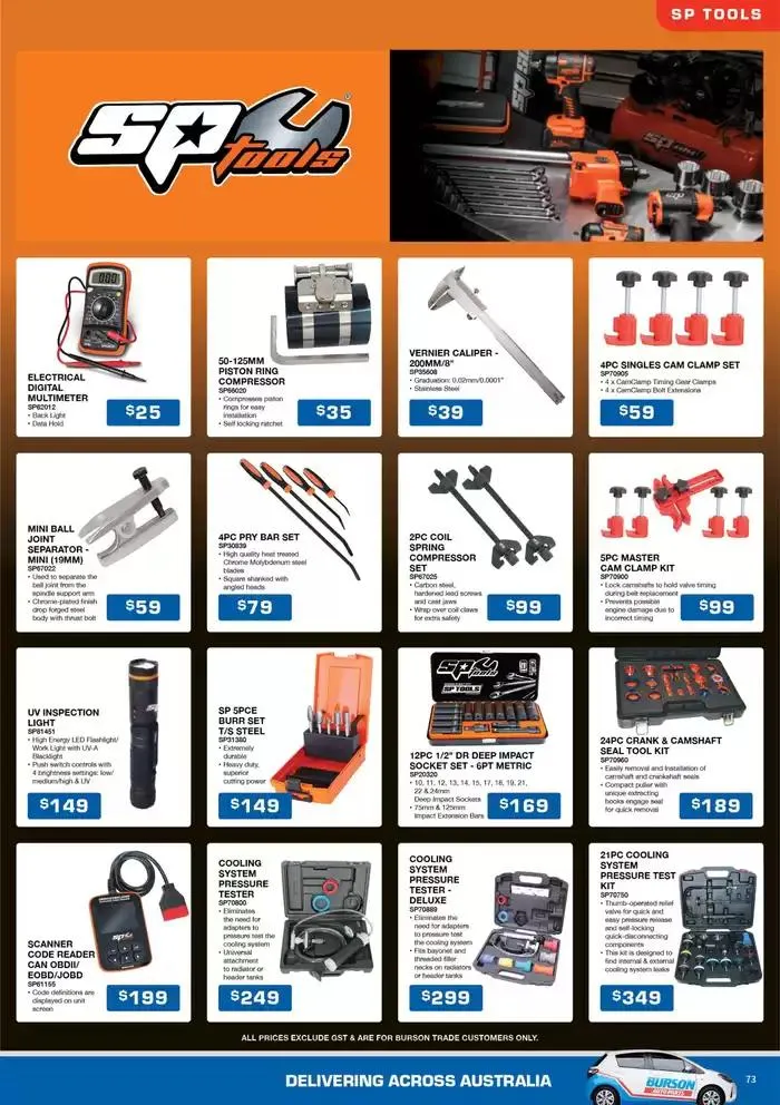 Tools And Equipment - Catalogue valid from 1 April to 30 June 2025 - page 73