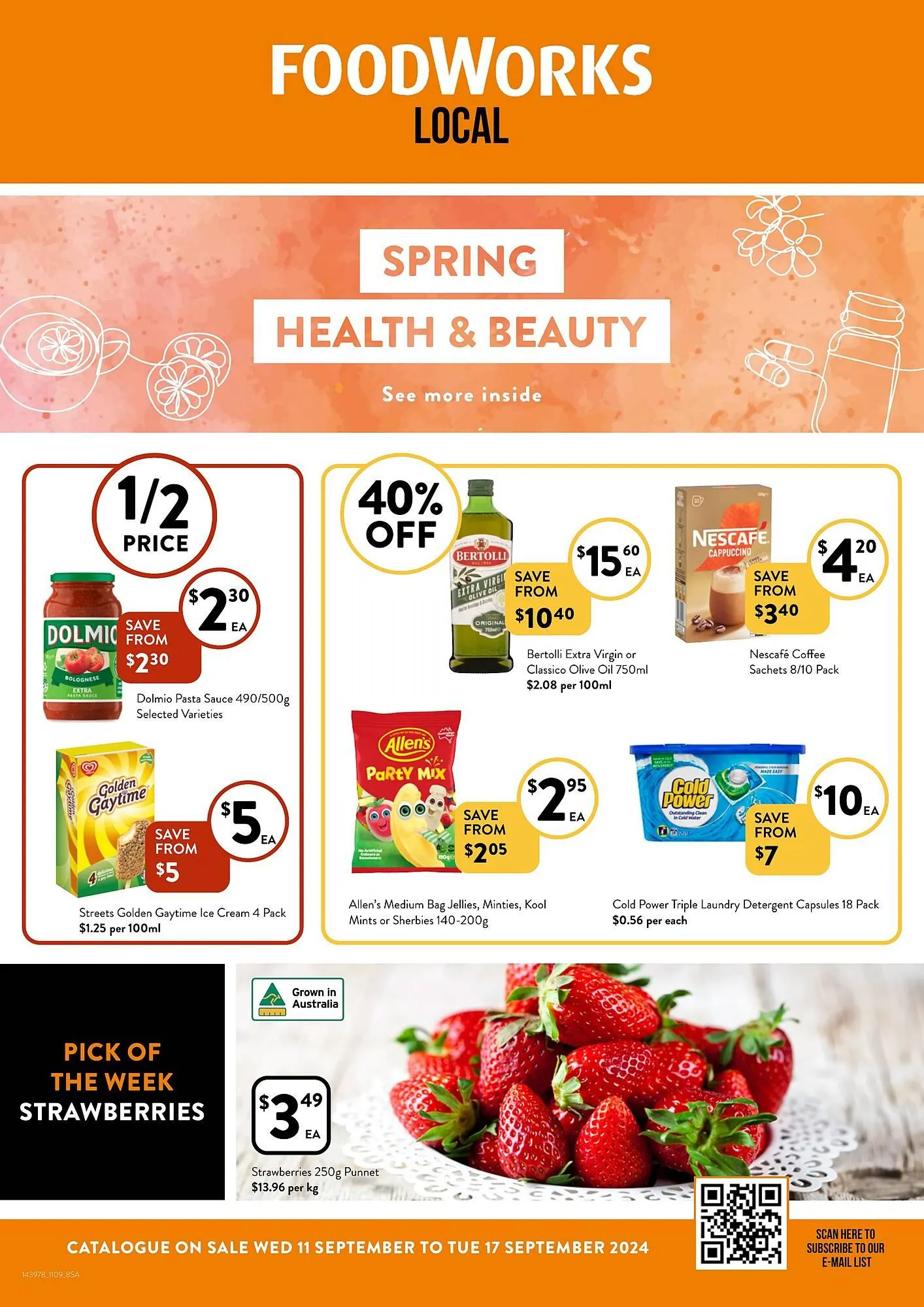 Foodworks catalogue - Catalogue valid from 11 September to 17 September 2024 - page 1