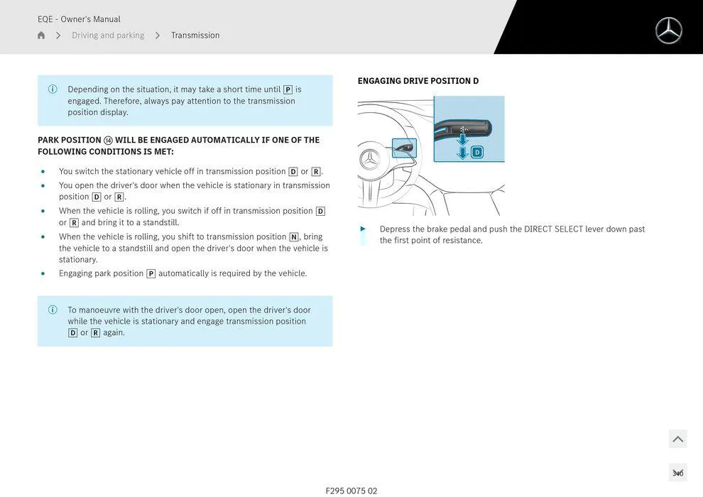 EQE Sedan - Catalogue valid from 11 September to 11 September 2025 - page 340