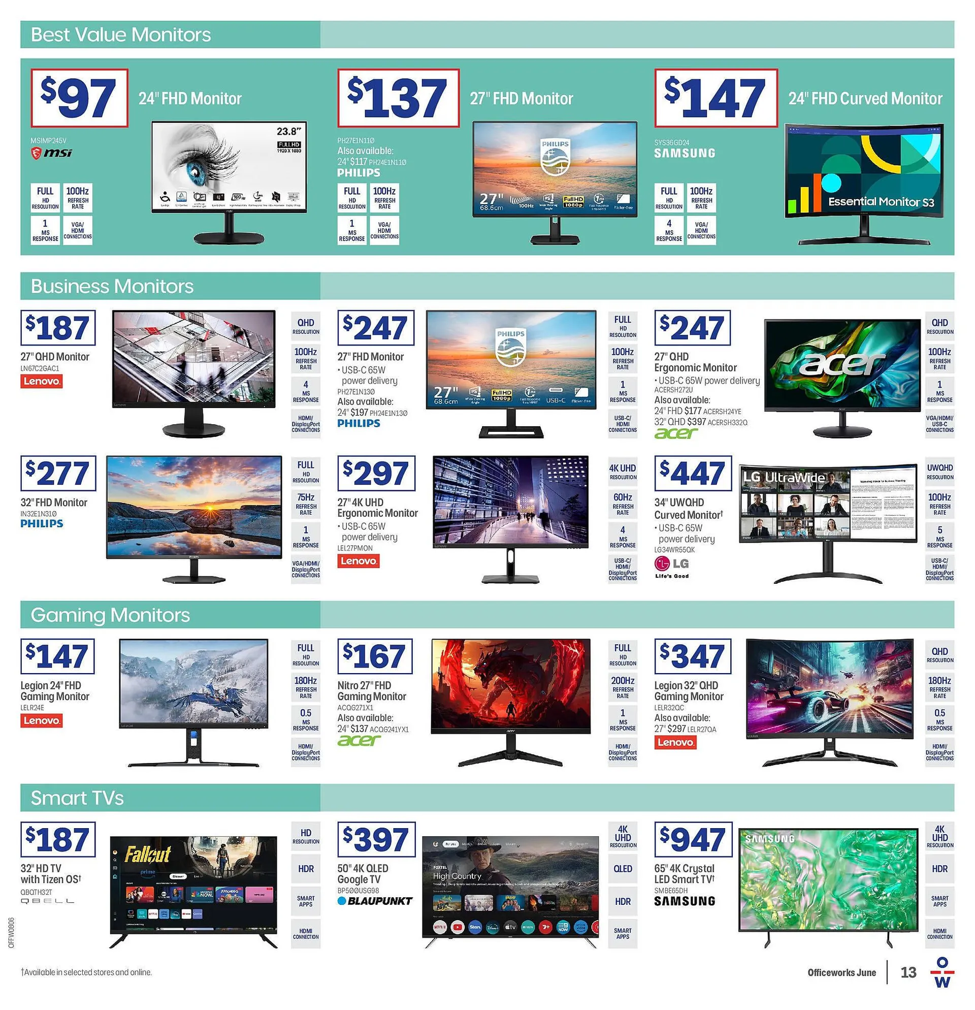 Officeworks catalogue - Catalogue valid from 11 June to 30 June 2025 - page 13