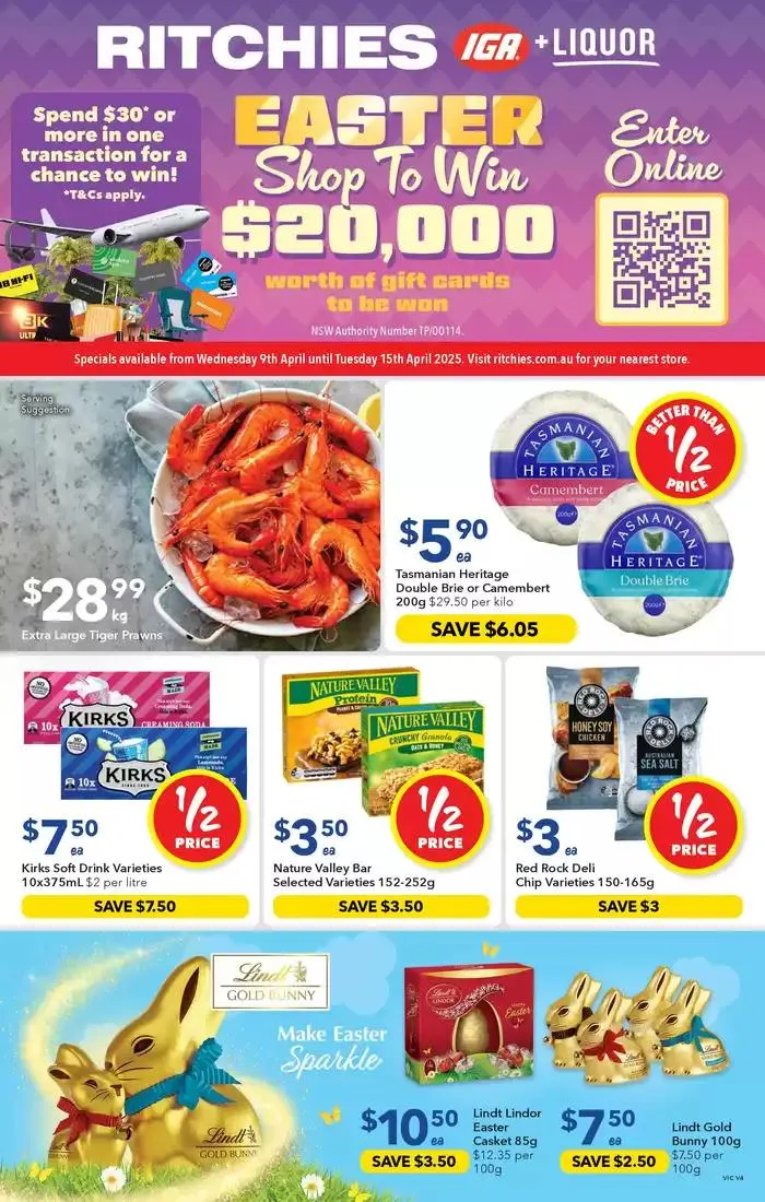Ritchies 09/04 - Catalogue valid from 9 April to 15 April 2025 - page 1