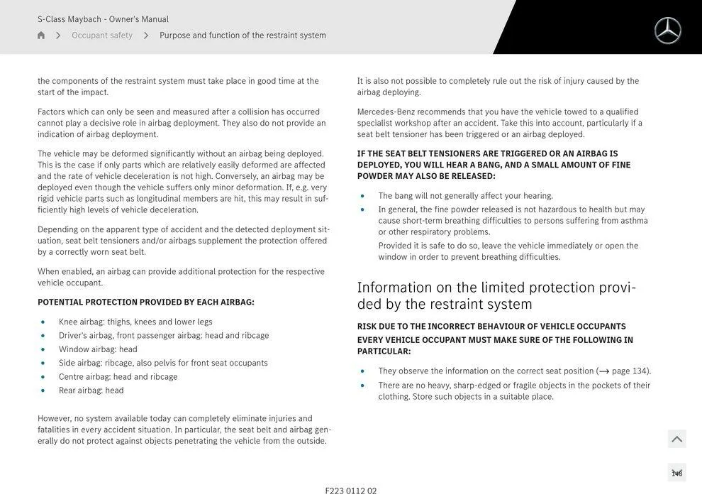 S - Class Maybach - Catalogue valid from 11 September to 11 September 2025 - page 148